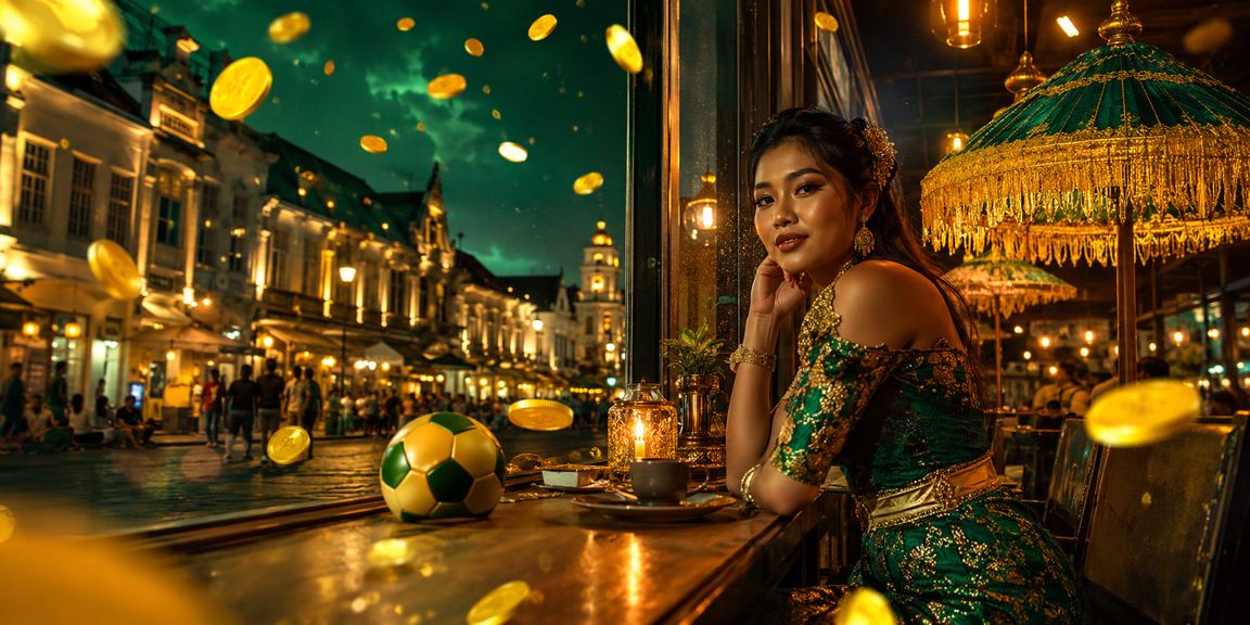 Pengguna mengakses platform taruhan sambil minum kopi di kafe menggunakan ponsel Android