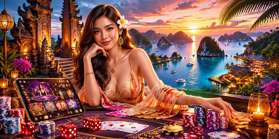 Model menunjukkan aplikasi taruhan casino di perangkat seluler dengan nuansa modern